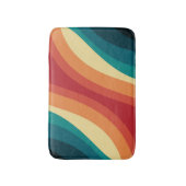 Das Design von mehrfarbigen Retrowellen Badematte (Vorderseite Vertikal)