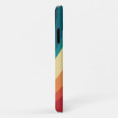 Das Design von mehrfarbigen Retrowellen Case-Mate iPhone Hülle (Hinten/Rechts)