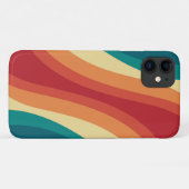 Das Design von mehrfarbigen Retrowellen Case-Mate iPhone Hülle (Rückseite (Horizontal))