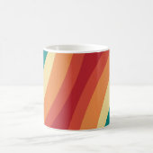 Das Design von mehrfarbigen Retrowellen Kaffeetasse (Mittel)