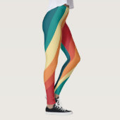 Das Design von mehrfarbigen Retrowellen Leggings (Rechts)