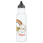 Das Design von Regenbogen und Wolken im Einhorn Edelstahlflasche (Rechts)
