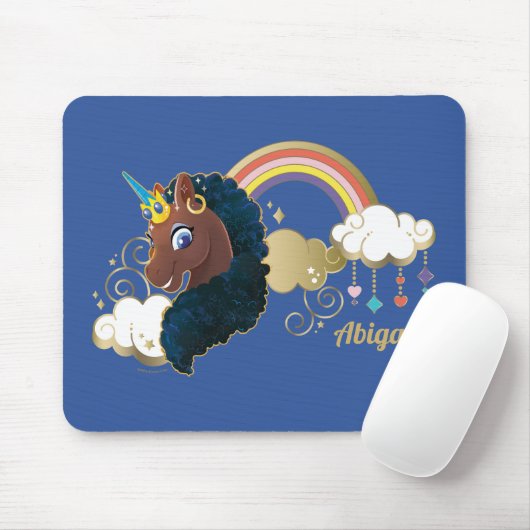 Das Design von Regenbogen und Wolken im Einhorn Mousepad (Mit Mouse)