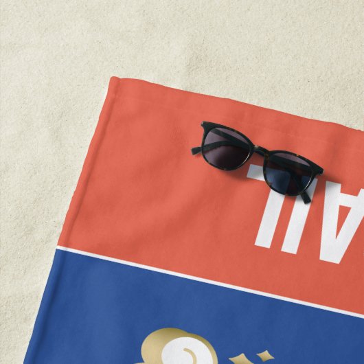 Das Design von Regenbogen und Wolken im Einhorn Strandtuch (Beispiel)