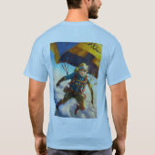 Das Design von T - Shirt ist für die Attraktivität (Rückseite)