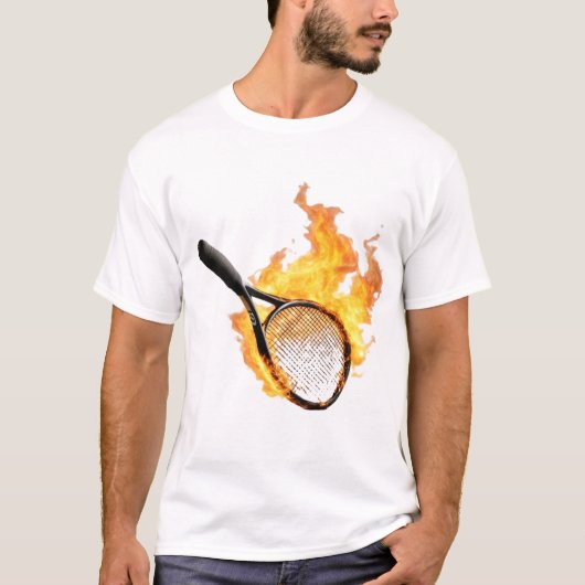 Das Design von Tennisschlägern T-Shirt (Vorderseite)