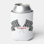 Das Design von überprüften Flags kann sich abkühle Dosenkühler (Kanne Vorderseite)