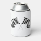 Das Design von überprüften Flags kann sich abkühle Dosenkühler (Kanne Rückseite)