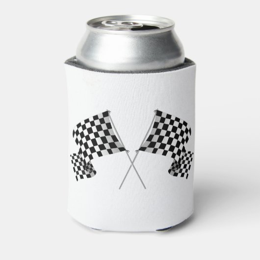 Das Design von überprüften Flags kann sich abkühle Dosenkühler (Kanne Rückseite)