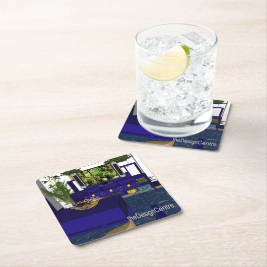 Das DesignCentre-Dekor Rechteckiger Pappuntersetzer (Vor Ort)