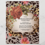 Das Designer Gedicht Personalisiertes Stationärpap (Rückseite)