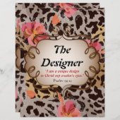 Das Designer Gedicht Personalisiertes Stationärpap (Vorne/Hinten)