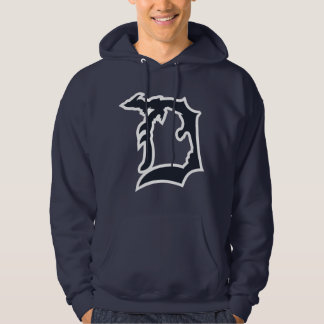 Das Detroit "D" der Männer mit oberem Halbinsel Hoodie
