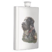 Das deutsche Drahthaar Pointer Flachmann (Rechts)