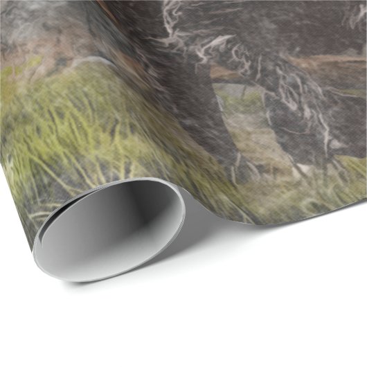 Das deutsche Drahthaar Pointer Geschenkpapier (Rolleneckpunkt)