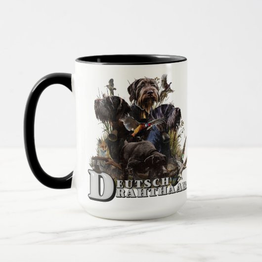 Das deutsche Drahthaar Pointer Tasse (Links)