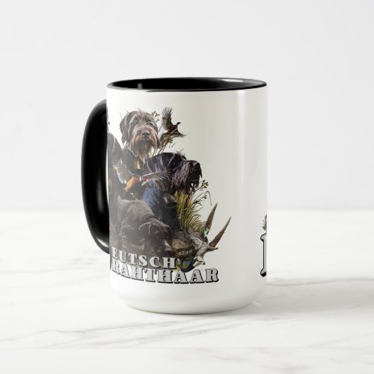 Das deutsche Drahthaar Pointer Tasse (Vorderseite Links)