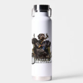 Das deutsche Drahthaar Pointer Trinkflasche (Vorne)