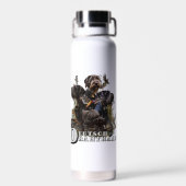 Das deutsche Drahthaar Pointer Trinkflasche (Rückseite)