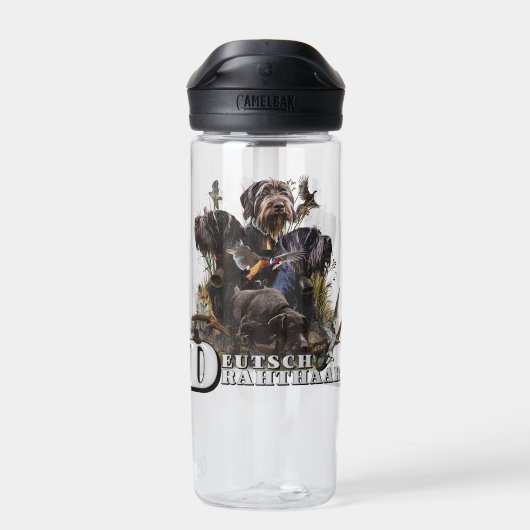 Das deutsche Drahthaar Pointer Trinkflasche (Rückseite)