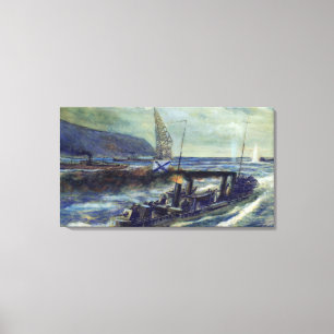 Das deutsche Uboot U 56 gesunken durch Grozovoi Leinwanddruck