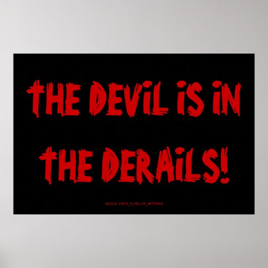 DAS DEVIL IST IN DEN DERAILEN! POSTER (Vorne)
