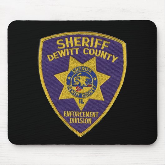 Das DeWitt County Sheriff-Abteilungs-Flecken Mousepad (Vorne)