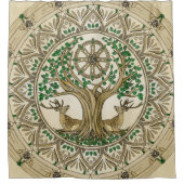 Das Dharma Wheel von Bodhi Duschvorhang (Vorderseite)