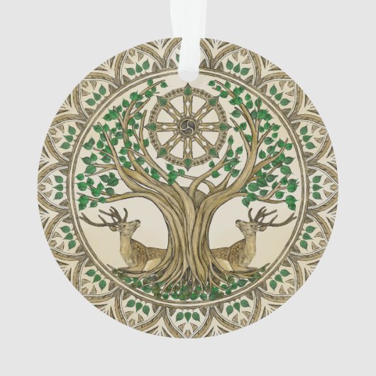 Das Dharma Wheel von Bodhi Ornament (Rückseite)