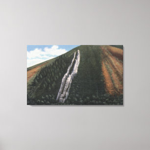 Das Dia des Teufels nahe Utah-Wyoming Grenze Leinwanddruck