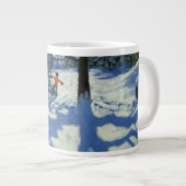 Das Dia im Winter Bourg St Moritz Jumbo-Tasse (Vorderseite Rechts)