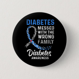 Das Diabetes-Bewusstsein der falschen Familie su Button