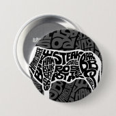 Das Diagramm des Rindfleisch-Essers Button (Vorne & Hinten)