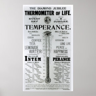 Das Diamant-Jubiläum-Thermometer des Lebens Poster