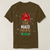 Das Dienstmädchen Gnome Familie passt Weihnachtskl T-Shirt (Design vorne)