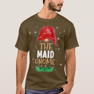 Das Dienstmädchen Gnome Familie passt Weihnachtskl T-Shirt