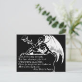 Das Dieter-Gebet (weiß) Postkarte (Stehend Vorderseite)