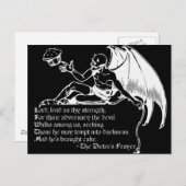 Das Dieter-Gebet (weiß) Postkarte (Vorne/Hinten)