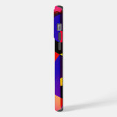 "Das digitale Mosaik: Eine hypermoderne Vision" iPhone Hülle (Linke Seite)