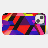 "Das digitale Mosaik: Eine hypermoderne Vision" iPhone Hülle (Rückseite (Horizontal))