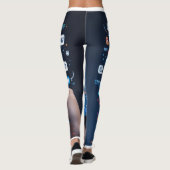 Das digitale Netz: Eine Visuelle Vertretung der So Leggings (Rückseite)