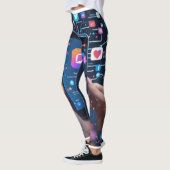 Das digitale Netz: Eine Visuelle Vertretung der So Leggings (Links)