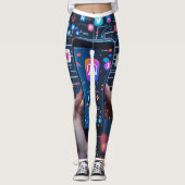 Das digitale Netz: Eine Visuelle Vertretung der So Leggings (Vorderseite)