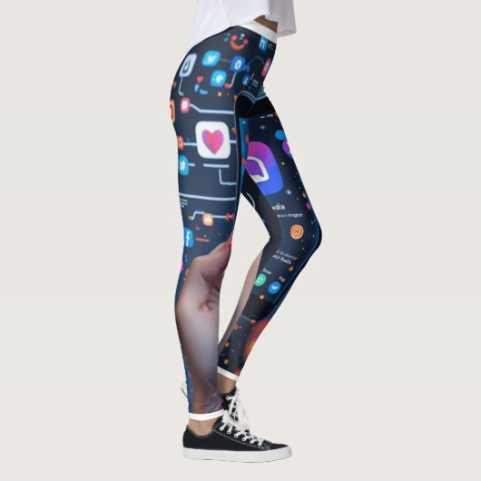 Das digitale Netz: Eine Visuelle Vertretung der So Leggings (Rechts)
