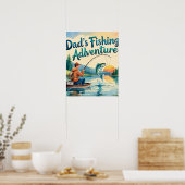 Das digitale Poster der Kunst des Vaters (Küche)