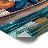 Das digitale Poster der Kunst des Vaters (Ecke)