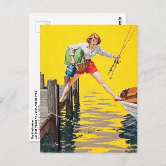 Das Dilemma, 1955 Postkarte (Vorne/Hinten)