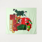 Das Dilemma des Weihnachtsmannes Wandteppich (Vorderseite (Horizontal))