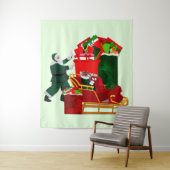 Das Dilemma des Weihnachtsmannes Wandteppich (Beispiel)
