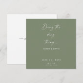 Das Ding Durchziehen Sage Save the Date (Vorne/Hinten)